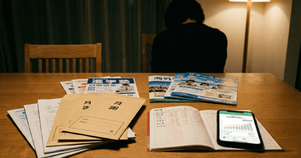 学年が上がるほど「自由に削れないお金」が増える