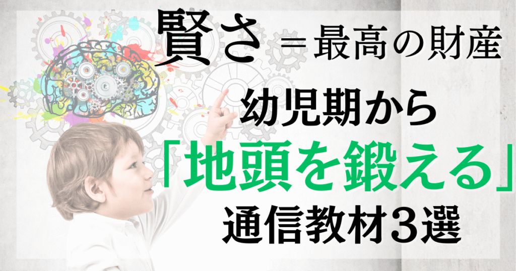 お金持ちに塾なしで勝つ。賢い家庭が密かに選ぶ「地頭を鍛える」通信教材3選